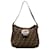 Brown Fendi Zucca lined Flap Shoulder Bag Leather  ref.1280003