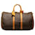 Keepall marrón con monograma de Louis Vuitton 45 Bolsa de viaje Castaño Cuero  ref.1280009