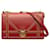 Rote mittelgroße Diorama Umhängetasche mit Nieten  Leder  ref.1280028