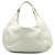 Weiße, mittelgroße Hobo-Tasche „Campana“ aus Intrecciato von Bottega Veneta Leder  ref.1280030