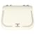 Classique Chanel Petit sac à rabat chic en cuir de veau blanc avec chaîne tressée  ref.1280085