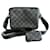 Louis Vuitton Trio messenger Black Grey Metallic Leather  ref.1280159
