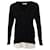 Autre Marque Lace Detail Layered Sweater Black Cotton  ref.1280183