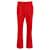 Chloé Chloe Boot Cut Trousers in Red Polyester  ref.1280196