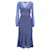 Vestido midi de malha de crochê com efeito envolvente Missoni em poliamida azul  ref.1280201