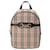 Burberry Signature Checked Backpack in Beige Canvas Cloth  ref.1280205