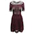 Autre Marque Burgunder Mesh Kleid Rot Bordeaux Viskose Zellulosefaser  ref.1280221