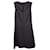 Ärmelloses Kleid mit geteiltem Ausschnitt aus dunkelgrauer Baumwolle von Theory Anthrazitgrau Polyester  ref.1280236