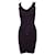 Autre Marque Vestido ajustado morado oscuro Púrpura Viscosa Fibra de celulosa  ref.1280246
