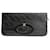 Bolsa Chanel Clutch em couro preto matelassê  ref.1280256