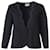 Autre Marque Cropped Wavey Collar Jacket Black Rayon Cellulose fibre  ref.1280270