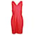 Autre Marque Vestido rojo sin mangas Roja Poliéster  ref.1280273