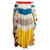 Autre Marque Falda midi de seda a rayas con estampado multicolor Algodón  ref.1280278