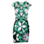 Autre Marque Green Print Short Sleeve Dress Polyester  ref.1280280