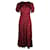 Autre Marque Maroon Midi Dress Red Viscose Cellulose fibre  ref.1280281