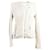Autre Marque Beige Jacke mit Ledereinsätzen Weiß  ref.1280307