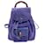 Gucci Vintage Perwinkle Suede Bamboo Small Backpack Shoulder Bag Purple  ref.1280314