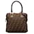 Bolso satchel marrón Fendi Zucca Castaño Lienzo Paño  ref.1280394
