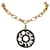 Collar con colgante de logotipo dorado de Chanel Metal Chapado en oro  ref.1280403