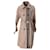 Tommy Hilfiger Womens Check Stripe Trench Coat in Khaki Green Cotton  ref.1280453