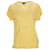 Tommy Hilfiger Top feminino com gola redonda e ajuste confortável Amarelo Linho  ref.1280481