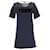 Tommy Hilfiger Damen-Kleid mit normaler Passform aus marineblauer Baumwolle  ref.1280491