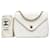 Bolso clásico Chanel Timeless Classic Envelope Single Flap con baño de oro de 24 quilates. Blanco Cuero  ref.1280551