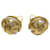 CHANEL Earring Gold CC Auth bs12292 Golden Metal  ref.1280587