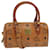 MCM Vicetos Logogram Hand Bag PVC Leather 2way Brown Auth yk10746  ref.1280594