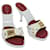 LOUIS VUITTON Monogram Multicolor Open Toe Mule Sandalias zapatos Blanco Auth am5915  ref.1280604