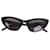 Saint Laurent Óculos de sol pretos Plástico  ref.1280689