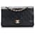 CHANEL Handbags Wallet On Chain Timeless/classique Black Linen  ref.1281025