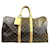 Louis Vuitton Keepall Bandouliere 50 Marrone Tela  ref.1281151