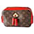 Louis Vuitton Saintonge crossbody bag Red Dark brown Leather  ref.1281340