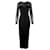 Thierry Mugler Mugler Mesh Long Dress Black Viscose  ref.1281367