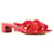 Hermès HERMES  Sandals T.eu 37 leather Red  ref.1281401
