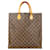 Louis Vuitton Canvas Monogram Sac Plat Handbag Brown Leather  ref.1281462