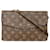 Louis Vuitton Canvas Monogram Double Face Pochette Accessoires Brown Leather  ref.1281485