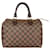 Louis Vuitton Damier Ebene Canvas Monogram Speedy 25 Brown Leather  ref.1281492