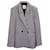Anine Bing Houndstooth lined-Breasted Blazer in Multicolor Polyester White  ref.1281533
