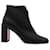 Christian Louboutin Castarika 85 Ankle Boots in Black Leather   ref.1281694