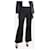 Autre Marque Black straight-leg trousers - size UK 8 Polyester  ref.1281721