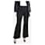 Autre Marque Pantaloni neri a gamba dritta - taglia UK 8 Nero Poliestere  ref.1281721