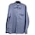 LORO PIANA Chemises T.International XL Coton Bleu  ref.1281766