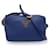 Prada Blue Vitello Phenix Leather Crossbody Messenger Camera Bag  ref.1281936