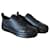 Hermès Zapatilla Feliz Negro Cuero  ref.1282048