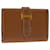 Hermès HERMES Bearn Card Case Leather Brown Auth 67553  ref.1282106