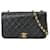 Wallet On Chain Chanel Wallet an der Kette Schwarz Leder  ref.1282334