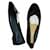 Chanel Sapatilhas de balé Preto Couro Couro envernizado  ref.1282512