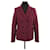 Sandro Cotton suit jacket Dark red  ref.1282561